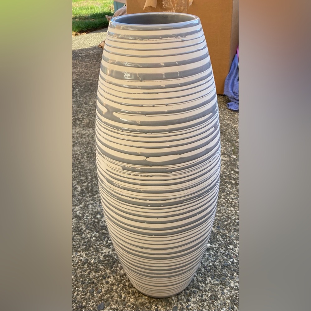 ♥️💚Striped Vase, Bowl and Textured Spheres